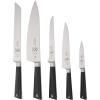 Mercer Culinary Züm 6-Piece Forged Block Set, Beech Wood and Glass(Stainless Steel and Glass)