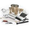 Barfly Cocktail Set, 12-Piece Deluxe, Gold(Antique Gold)
