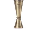 Barfly Japanese Style Jigger, 1/2 oz x 3/4 oz, Stainless(Antique Gold)