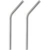 Barfly Stainless Steel Straw, 8 1/2″, 1/4″ Diam., Curved(1 Count (Pack of 2))