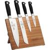 Mercer Culinary Genesis 5-Piece Magnetic Board Set, Rubberwood,Black(Bamboo)