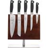 Mercer Culinary M20000 Genesis 6-Piece Forged Knife Block Set, Tempered Glass Block,Black(6-Piece Magnetic)