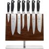 Mercer Culinary M20000 Genesis 6-Piece Forged Knife Block Set, Tempered Glass Block,Black(8-Piece Magnetic)