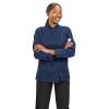 Mercer Culinary M60020RD1X Millennia Women’s Cook Jacket with Traditional Button, X-Large, Red(Navy Blue)