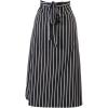 Mercer Culinary M61130BCS Genesis Bistro Apron, Black & White Chalk Stripe