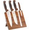 Mercer Culinary Millennia 5-Piece Magnetic Board Set, Rubberwood, White Handles(Chocolate Handles)