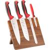 Mercer Culinary Millennia 5-Piece Magnetic Board Set, Rubberwood, White Handles(Red Handles)