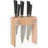 Mercer Culinary Züm 6-Piece Forged Block Set, Beech Wood and Glass(Beech Wood and Glass)