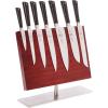 Mercer Culinary Züm 6-Piece Forged Block Set, Beech Wood and Glass(Magnetic Board Stand  14 1/8 in x 10 1/4)