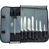Mercer Culinary Züm 7-Piece Forged Knife Set in Roll,Black(10″)