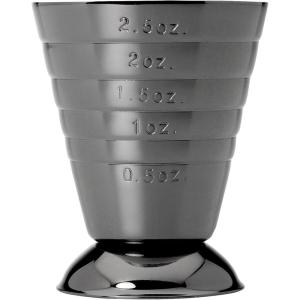 Barfly Bar Measuring Cup, 2.5 oz., Gun Metal Black(Black)