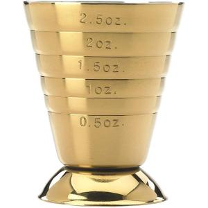 Barfly Bar Measuring Cup, 2.5 oz., Gun Metal Black(Gold)