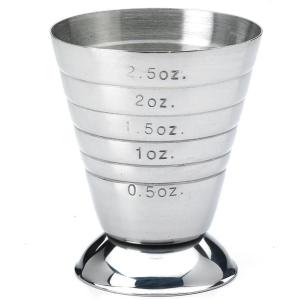 Barfly Bar Measuring Cup, 2.5 oz., Gun Metal Black(Stainless Steel)