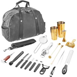 Barfly Bar Sets, 13 Piece, Gold(Gold)