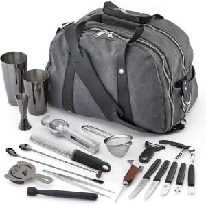 Barfly Bar Sets, 13 Piece, Gold(Gun Metal Black)