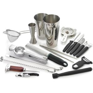 Barfly Cocktail Set, 12-Piece Deluxe, Gold(Stainless Steel)