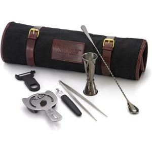 Barfly Cocktail Set, 7-Piece Essentials, Copper(Gun Metal Black)