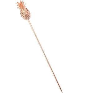Barfly M37031CP Cocktail Pick, Circle Top, 4.25″ inch Copper (pack of 12)(Copper Pineapple Top)
