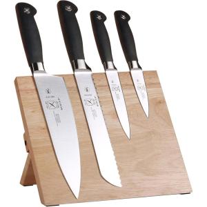 Mercer Culinary Genesis 5-Piece Magnetic Board Set, Rubberwood,Black(Rubberwood)