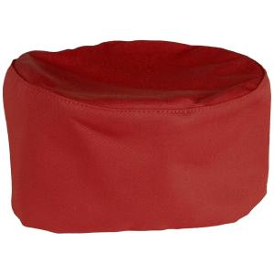 Mercer Culinary M60075HT Hounds Tooth Skull Cap with No Mesh(Standard  Red)
