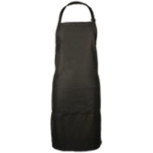 Mercer Culinary M61110BCS Genesis Bib Apron with Pocket, Black