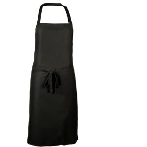 Mercer Culinary M61110WH Genesis Bib Apron with Pocket, White(Black)