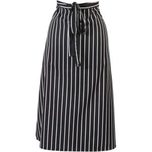 Mercer Culinary M61130BCS Genesis Bistro Apron, Black & White Chalk Stripe