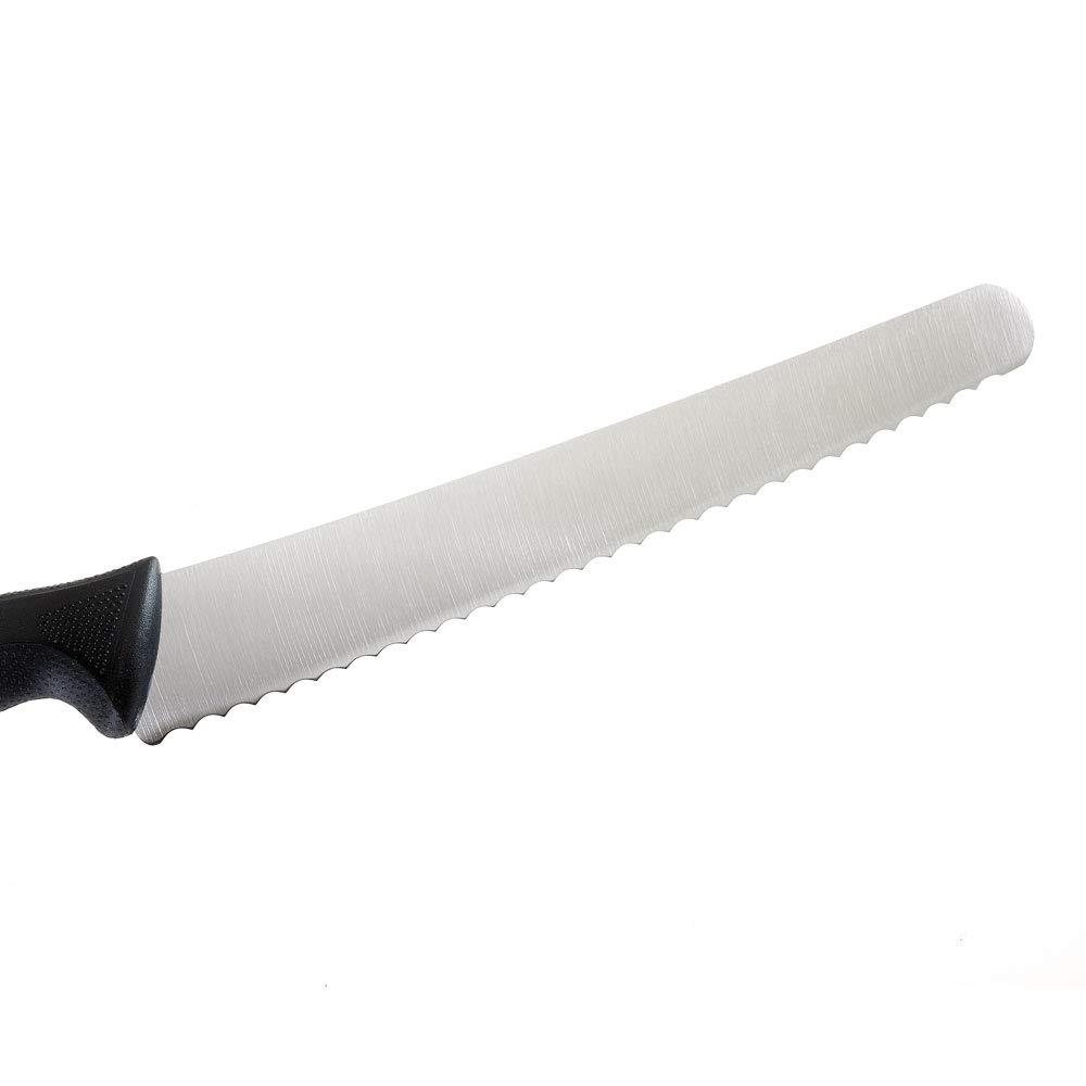 image:imageMercer Culinary M23211 Millennia Black Handle 10Inch Left Handed Wavy Edge Wide Bread Knife