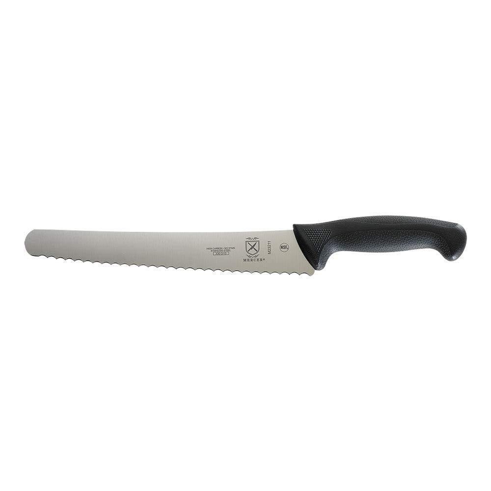 image:imageMercer Culinary M23211 Millennia Black Handle 10Inch Left Handed Wavy Edge Wide Bread Knife