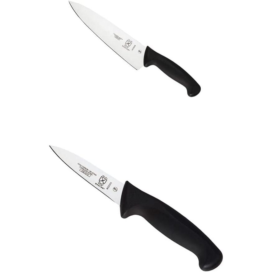 image:imageMercer Culinary Millennia Black Handle 8Inch Chefs Knife and 35Inch Paring Knife