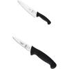 Mercer Culinary Millennia Black Handle 8-Inch Chef’s Knife and 3.5-Inch Paring Knife