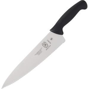 Mercer Culinary M23831 Millennia Black Handle, 10-Inch Wavy Edge, Chef’s Knife