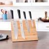 Mercer Culinary Züm 5-Piece Magnetic Board Forged Knife Set, Rubberwood(Bamboo)