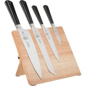 Mercer Culinary Züm 5-Piece Magnetic Board Forged Knife Set, Rubberwood(Rubberwood)