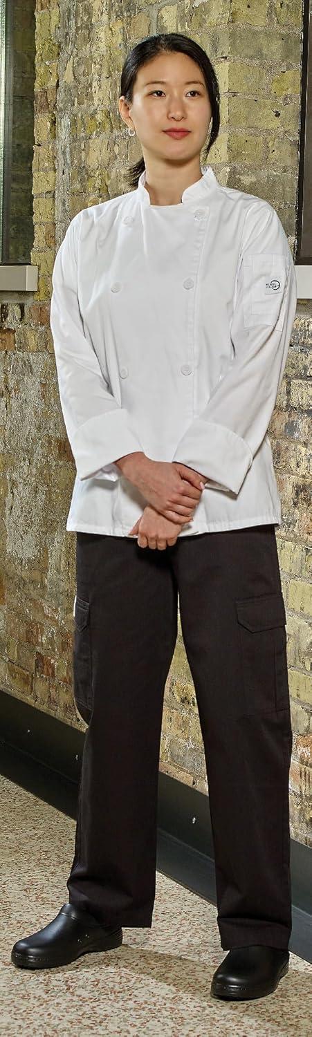 image:imageMercer Culinary Genesis Womens Chef Jack with Traditional Buttons White LargeWhite