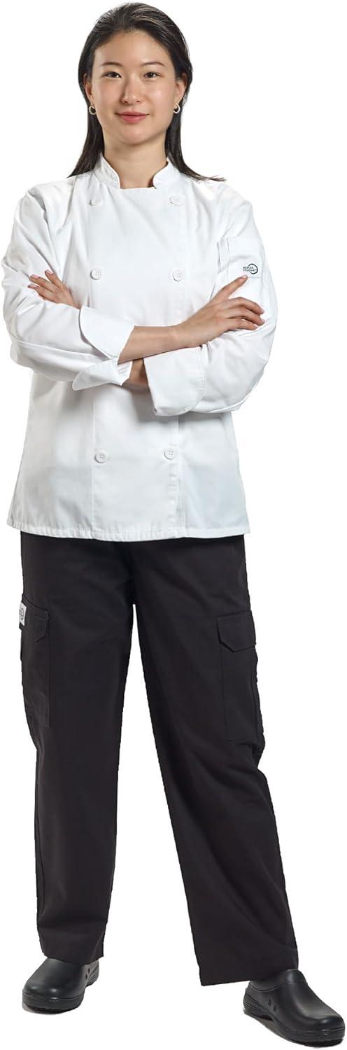 image:imageMercer Culinary Genesis Womens Chef Jack with Traditional Buttons White LargeWhite