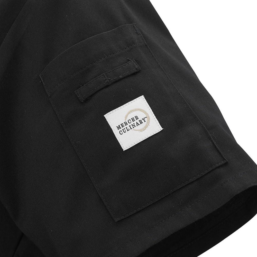 image:imageMercer Culinary M60023WH3X Millennia Womens Short Sleeve Cook Jacket with Traditional Buttons 3XLarge WhiteBlack