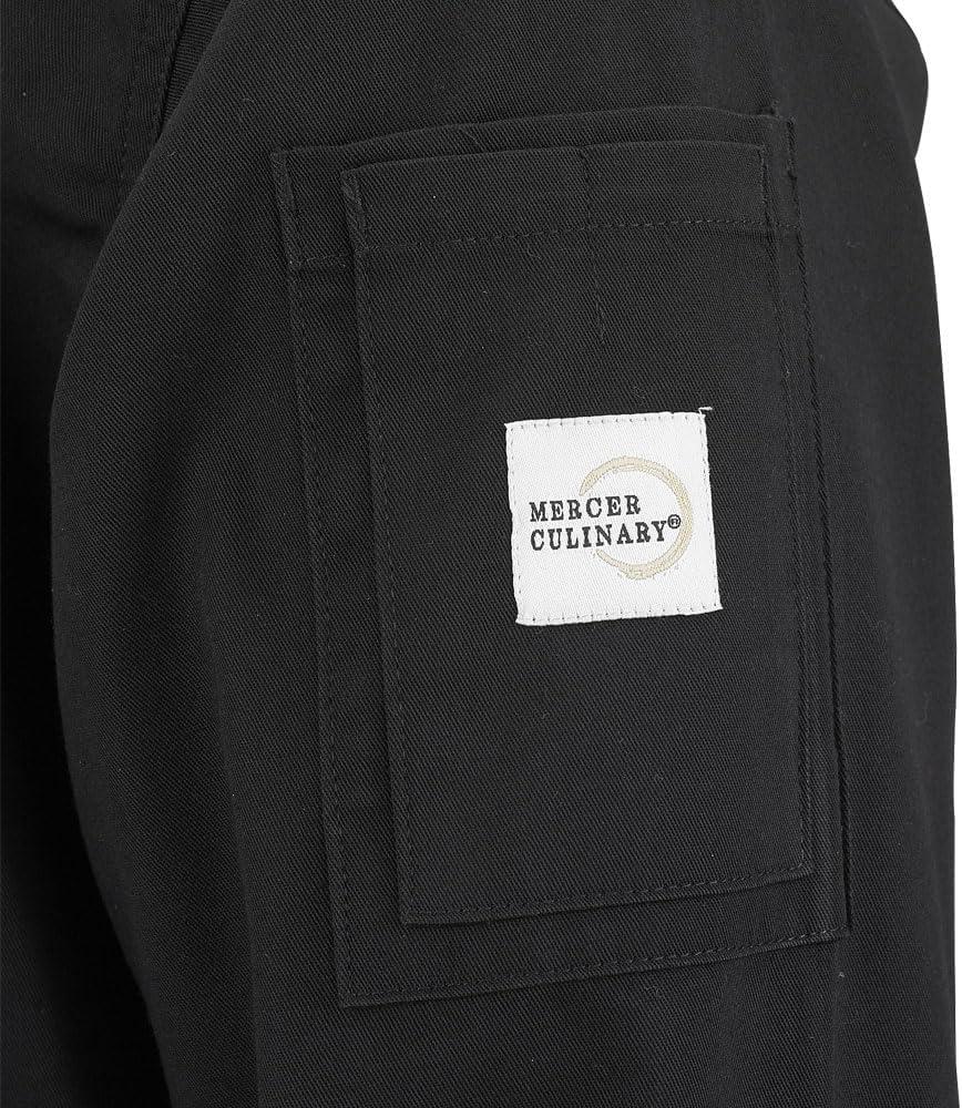 image:imageMercer Culinary M61040WH1X Genesis Womens Jacket with Cloth Knot Buttons XLarge WhiteBlack