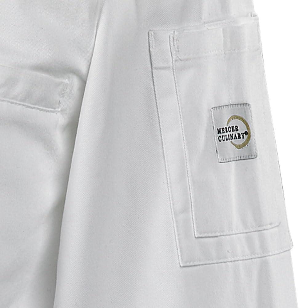 image:imageMercer Culinary M61040WH1X Genesis Womens Jacket with Cloth Knot Buttons XLarge WhiteWhite