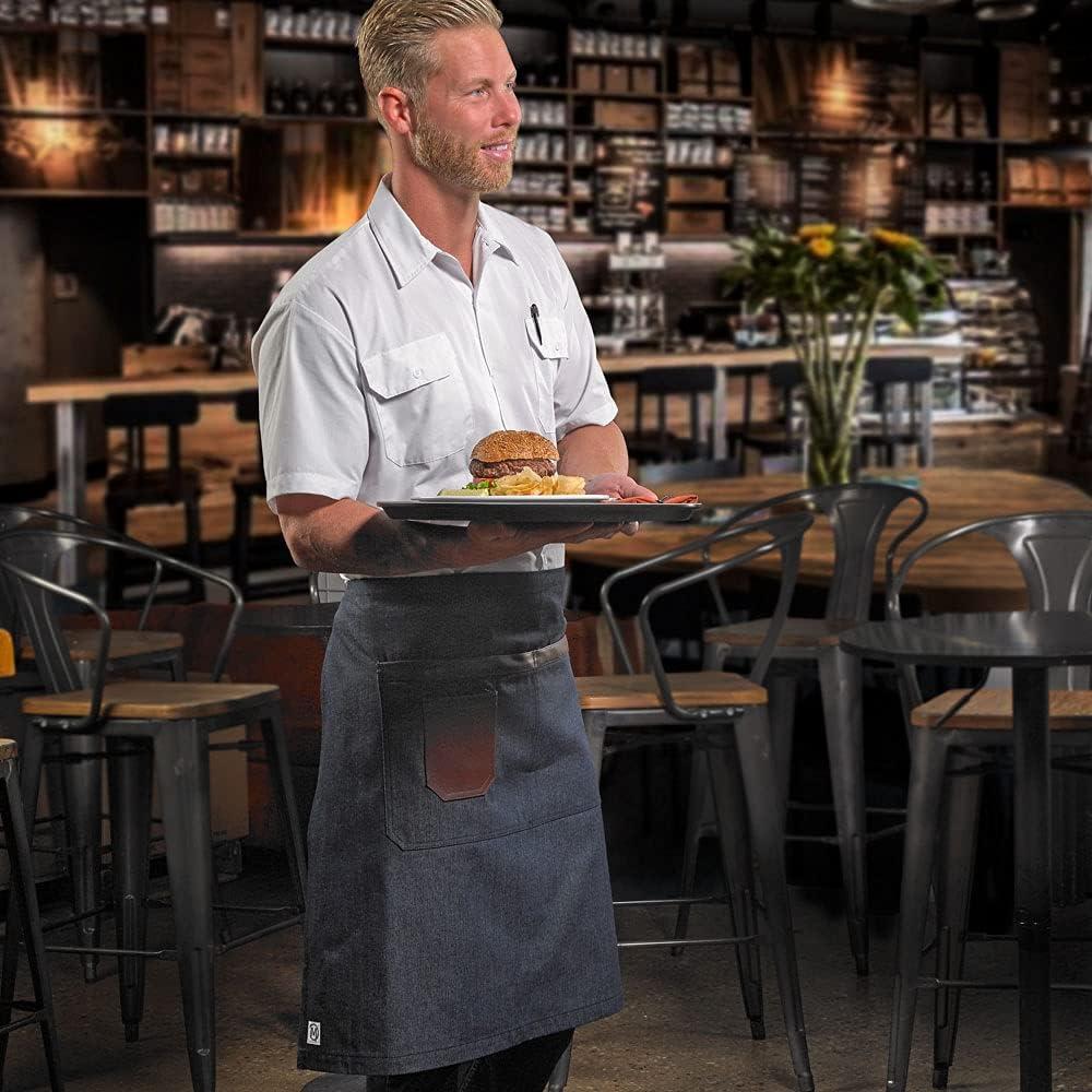 image:imageMercer Culinary Metro Edge Work Shirt Gray 3XWhite