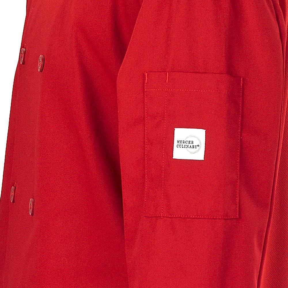 image:imageMercer Culinary Millennia Air Mens Cook Jacket with Full Mesh Back Black 2XLargeRed