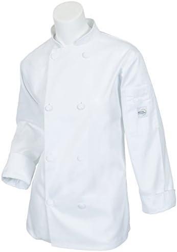 image:imageMercer Culinary Millennia Womens Cook Jacket with Cloth Knot Buttons XSmall WhiteWhite