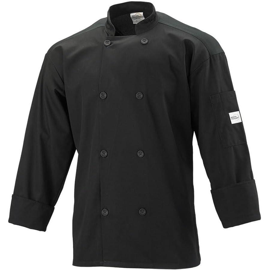 image:imageMercer Culinary Millennia Air Mens Cook Jacket with Full Mesh Back Black 2XLargeBlack