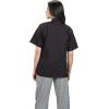 Mercer Culinary M60023WH3X Millennia Women’s Short Sleeve Cook Jacket with Traditional Buttons, 3X-Large, White(Black)