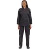 Mercer Culinary M61040WH1X Genesis Women’s Jacket with Cloth Knot Buttons, X-Large, White(Black)
