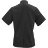 Mercer Culinary M61042BK1X Genesis Women’s Short Sleeve Chef Jacket with Cloth Knot Buttons, X-Large, Black(Black)