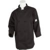 Mercer Culinary Millennia Women’s Cook Jacket with Cloth Knot Buttons, X-Small, White(Black)