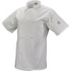 Mercer Culinary M61032BKXXS Genesis Women’s Short Sleeve Chef Jacket with Traditional Buttons, XX-Small, Black(White)
