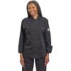 Mercer Culinary M61040WH1X Genesis Women’s Jacket with Cloth Knot Buttons, X-Large, White(Black)