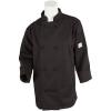 Mercer Culinary Millennia Women’s Cook Jacket with Cloth Knot Buttons, X-Small, White(Black)